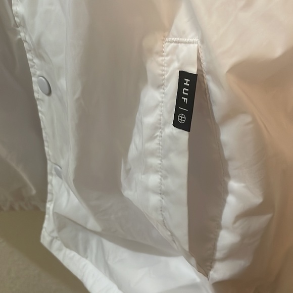 HUF Thrasher Huf World-wide White Wind Breaker Jacket Size Medium - Picture 6 of 9